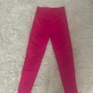 Hot pink active girls leggings